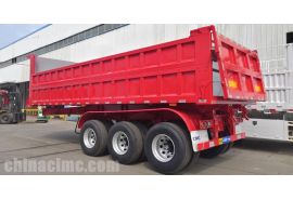 CIMC 60 Ton Heavy Duty Dump Trailer Ready Ship to Ghana