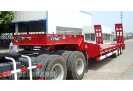 CIMC Tri Axle 55 Ton Lowboy Trailer will be sent to Papua New Guinea