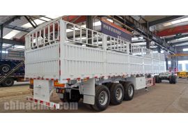 CIMC 60 Ton Tri Axle Stake Semi Trailer will be sent to Tanzania