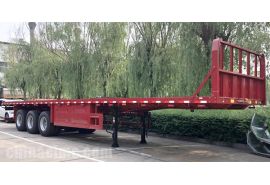 CIMC 40 ft Flatbed Container Trailer with Front Board will be sent to Ghana