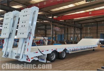 2 Axle 60 Ton Low Bed Trailer is ship to Tanzania