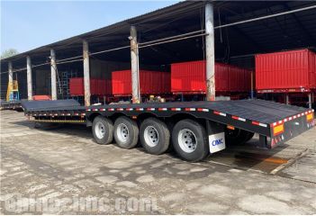 CIMC 4 Axle 100 Ton Low Loader Trailer will be sent to Zimbabwe