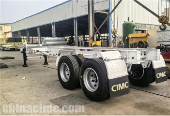 2 Axle 20ft Container Chassis Trailer will be sent to Jamaica