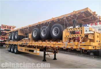 Tir Axle Flatbed Trailer will be sent to Zambia