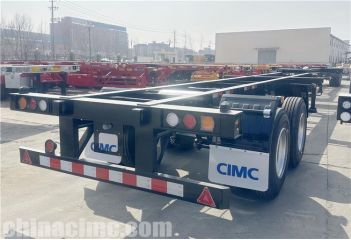 CIMC 2 Axle 40ft Container Chassis Trailer will be sent to Jamaica