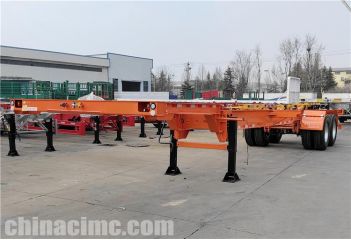 Tandem Axles 40ft ISO Chassis Trailer will be sent to Jamacia