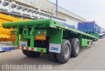 CIMC 2 Axle Flatbed Trailer will be sent to Ghana