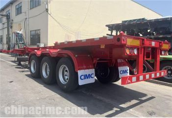 3 Axle 40ft Container Chassis Trailer will be sent to Kenya