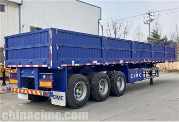 CIMC Tri Axle Side Wall Trailer will be sent to Zimbabwe