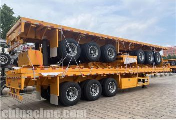 CIMC 40 foot Flat Deck Trailer will be sent to Tanzania