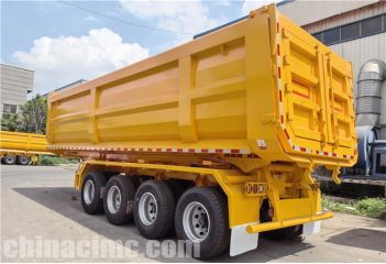 CIMC 4 Axle Dump Semi Trailer will be sent to Guinea