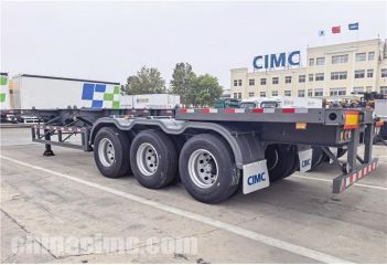 Jamaica Customer Ordered CIMC 3 Axle Container Chassis Trailer