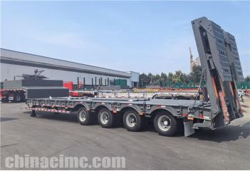 CIMC 4 Axle Low Bed Trailer will be sent to Kenya