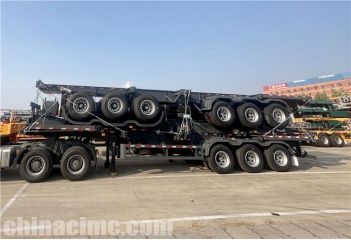 CIMC 3 Axle Container Chassis Trailer will be sent to Jamaica