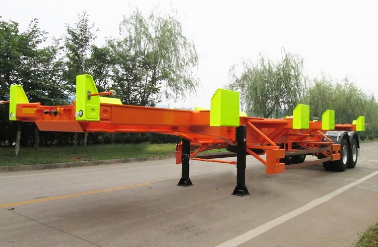 Skeletal semi trailer