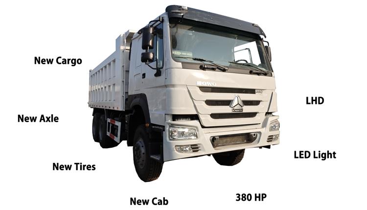Second Hand Howo 380 Dump Truck for Sale In Tanzania