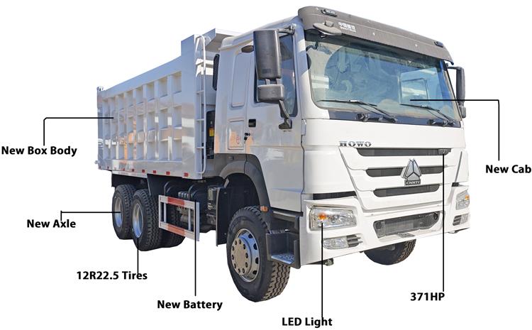 Used Howo 371HP Dump Truck for Sale In Ghana