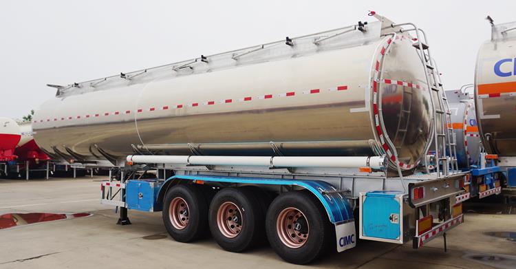 42CBM Aluminum Tanker Semi Trailer with Best Price