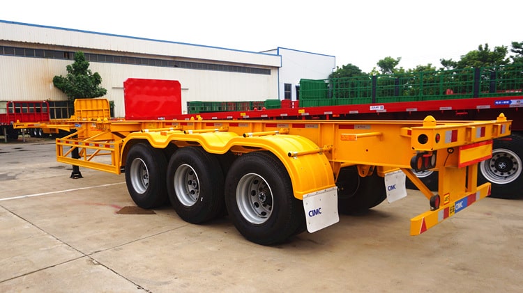 3 Axle 40ft Container Chassis Trailer for Sale in Tanzania