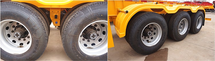 3 axle container chassis trailer for sale