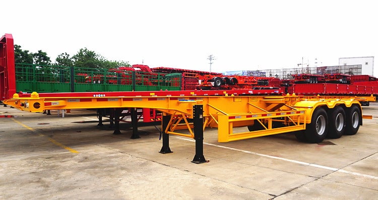 3 Axle 40ft Container Chassis Trailer for Sale in Tanzania