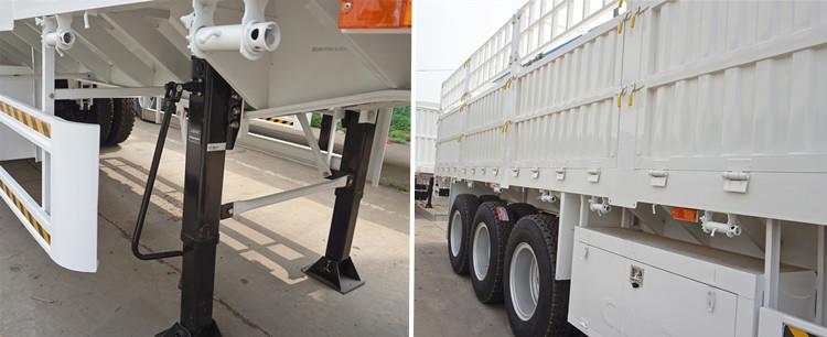 3 Axle 60 Ton Fence Cargo Truck Trailer for Sale in Sudan