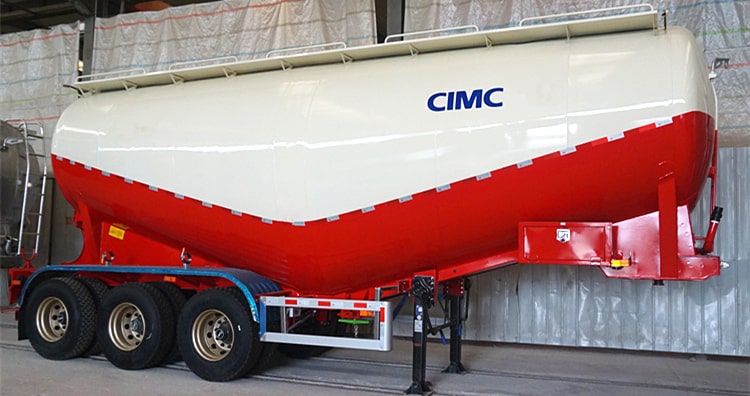 3 Axle 35Ton Bulk Cement Trailer for Sale in Ghana