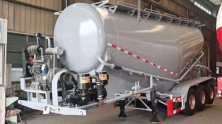 CIMC Tri Axle 40t Cement Tanker Trailer for Sale in Mombasa Kenya