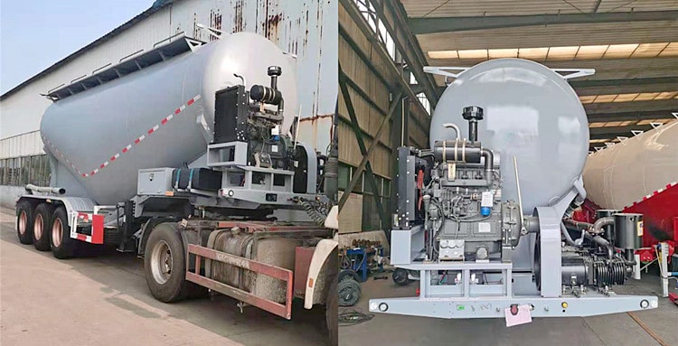 CIMC Tri Axle 40t Cement Tanker Trailer for Sale in Mombasa Kenya