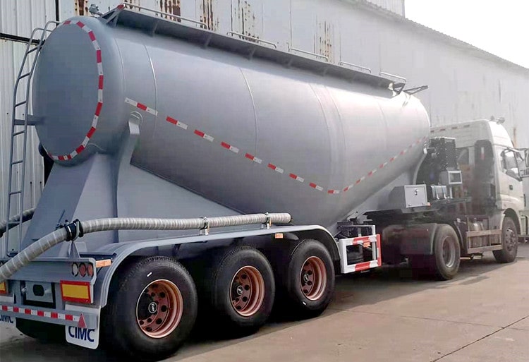 CIMC Tri Axle 40t Cement Tanker Trailer for Sale in Mombasa Kenya