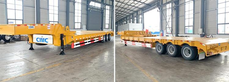 CIMC Tri Axle Low Bed Truck Trailer for Sale in Kenya