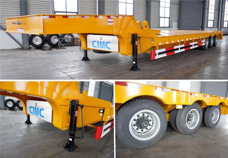 CIMC Tri Axle Low Bed Truck Trailer for Sale in Kenya