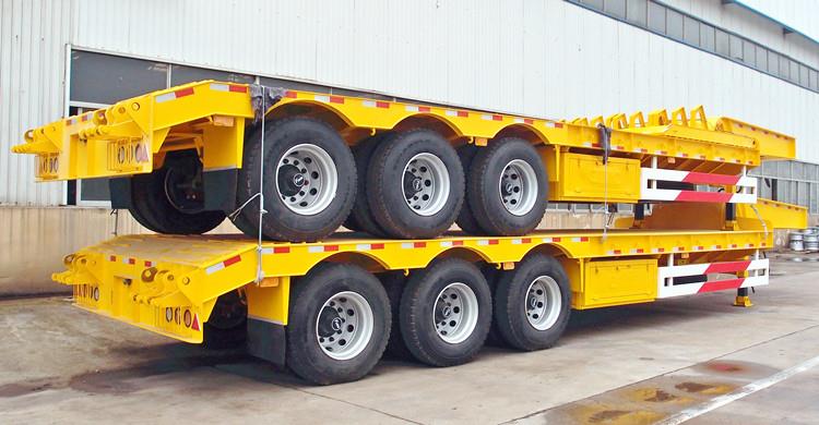 CIMC Tri Axle Low Bed Truck Trailer for Sale in Kenya