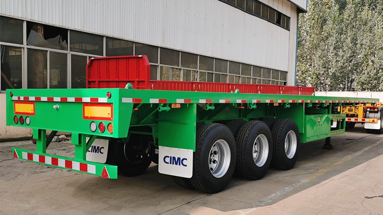 CIMC Flatbed Tri Axle Trailer for Sale in Tanzania
