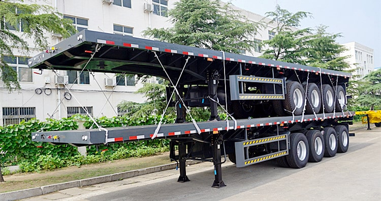 CIMC 4 Axle 53ft Flatbed Trailer for Sale in Zambia