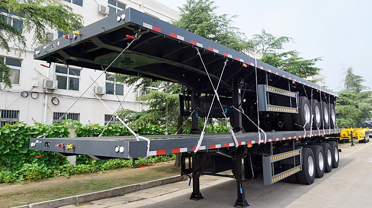 CIMC 4 Axle 53ft Flatbed Trailer for Sale in Zambia