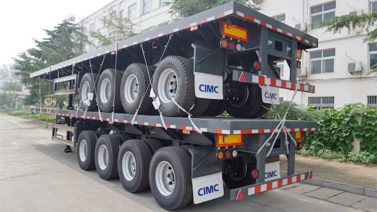 CIMC 4 Axle 53ft Flatbed Trailer for Sale in Zambia