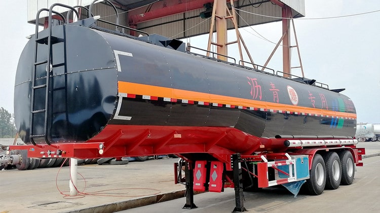 CIMC Tri Axle 35000 Litres Bitumen Tank Trailer for Sale in Cote d'Ivoire