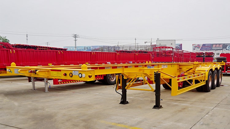 CIMC 3 Axle 40 Foot Shipping Container Trailer for Sale in Rwanda