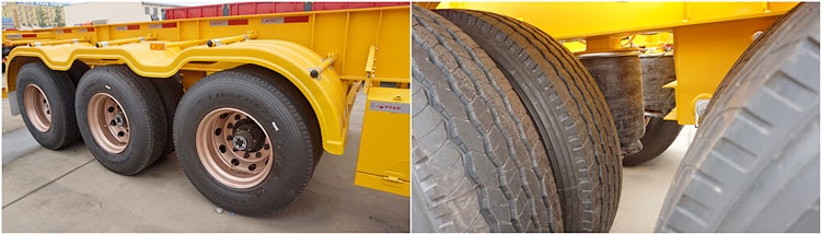 CIMC 3 Axle 40 Foot Shipping Container Trailer for Sale in Rwanda