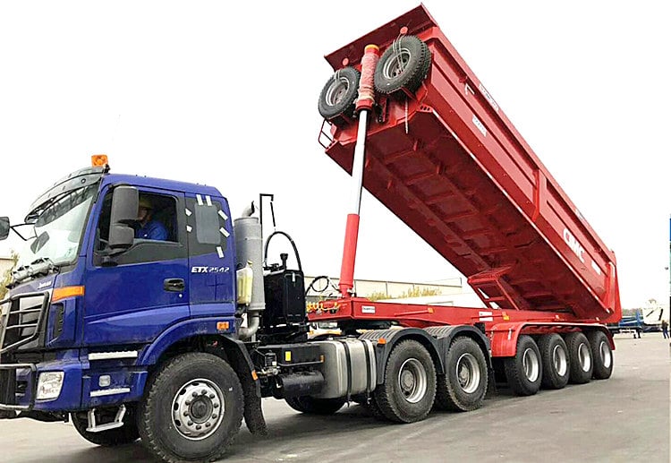 CIMC 4 Axle 60ton End Dump Tipper Trailer for Sale in Kenya