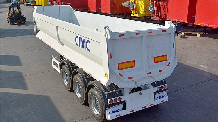 CIMC 35cbm Tipper Dump Trailer for Sale in Burkina Faso