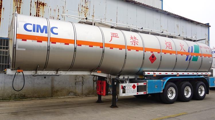 42000 Liters Aluminum Fuel Tanker Trailer for Sale In Costa Rica