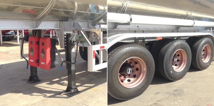 CIMC Tri Axle Aluminum Semi Tanker Trailer for Sale in Tanzania