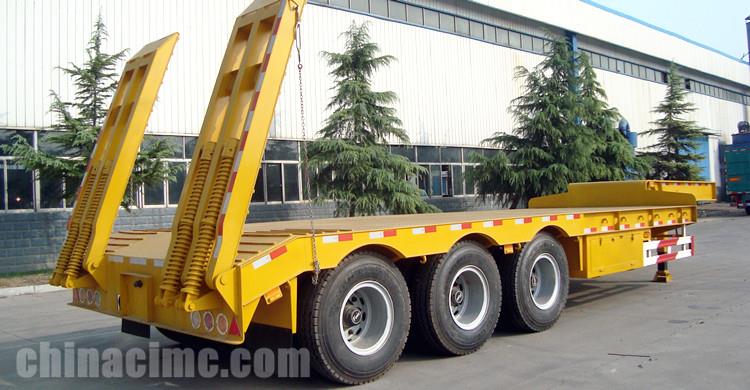 CIMC Tri Axle Semi Low Bed Trailer for Sale in Mauritania
