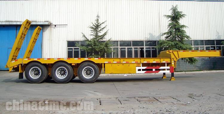 CIMC Tri Axle Semi Low Bed Trailer for Sale in Mauritania