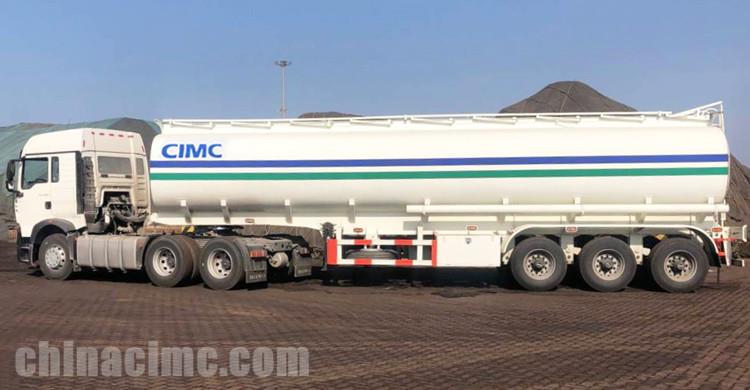 CIMC 40000 Liters Palm Oil Tanker Trailer for Sale in Zambia