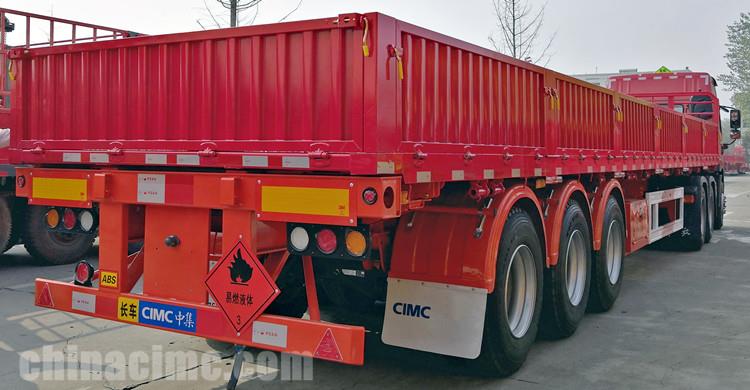 CIMC Tri Axle Side Wall Semi Trailer with 600mm High Side for Sale in Angola