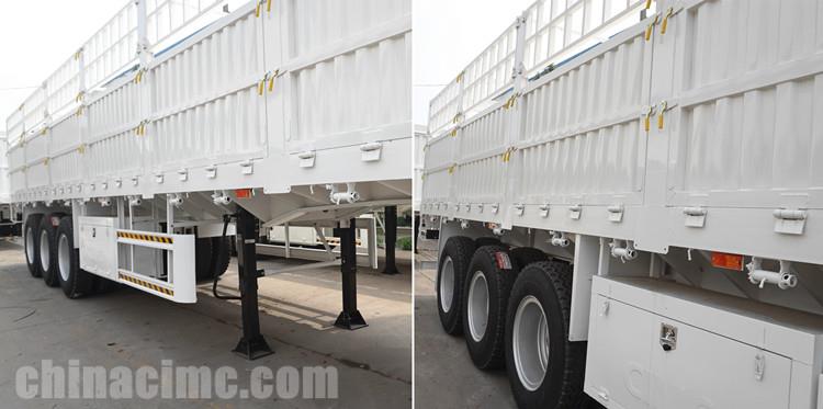 CIMC 60 Ton Cargo Semi Trailer with Fence for Sale in Zambia