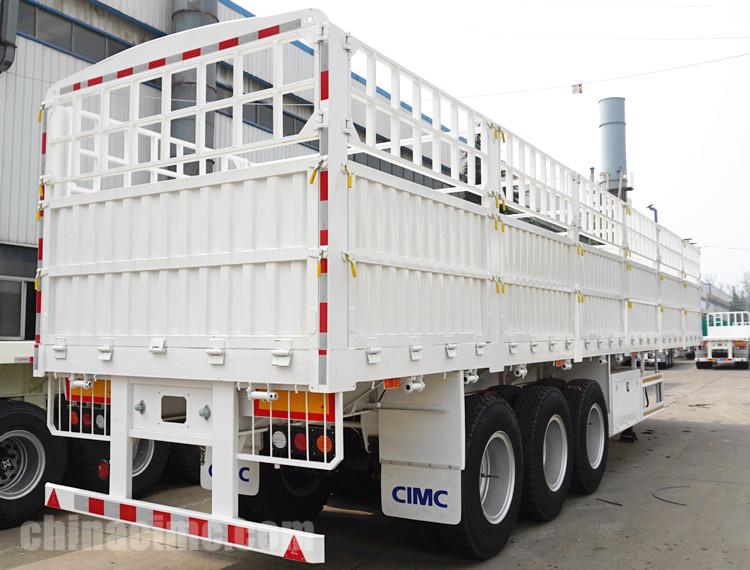 CIMC 60 Ton Cargo Semi Trailer with Fence for Sale in Zambia